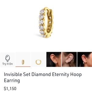 Maria Tash 6.5mm diamond hoop